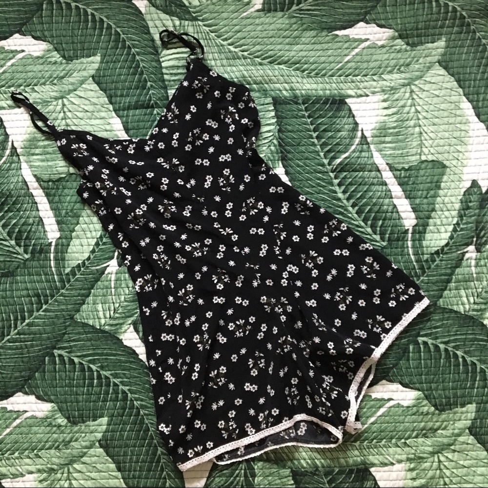 Happening in the Present Floral Romper